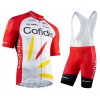Conjunto Maillot + Culotte Corto con tirantes 2020 Team Cofidis N001